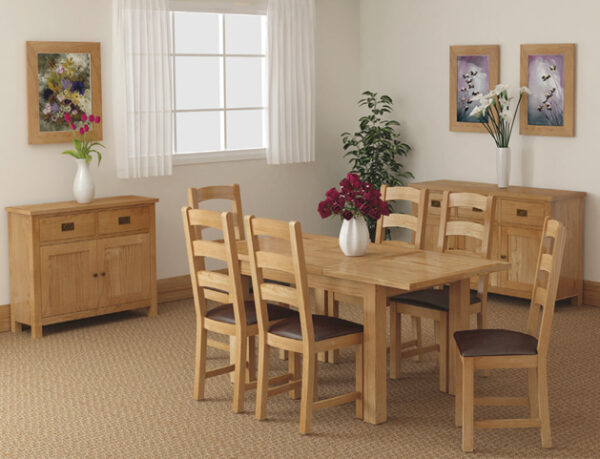 Belmont 2 Door 3 Basket Sideboard | Oak