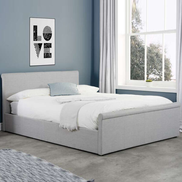 Ealing King Ottoman Bed | Grey