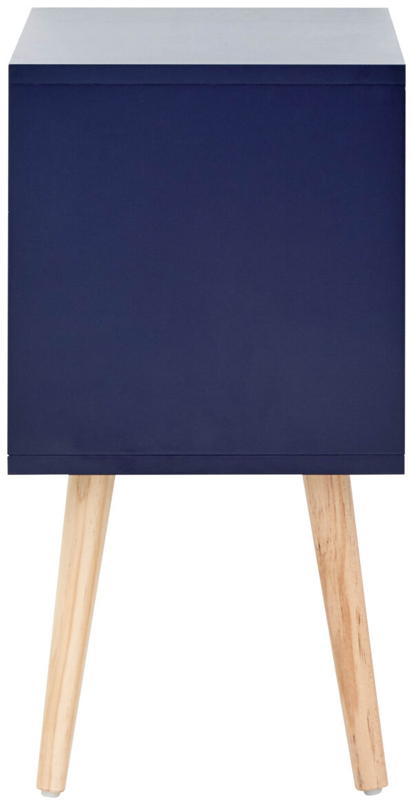Blue Kathmandu 2 Drawer Bedside Cabinet | Nightshadow | Self Assembly