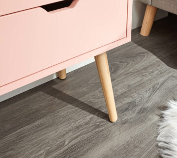 Kathmandu Pink 2 Drawer Bedside Cabinet