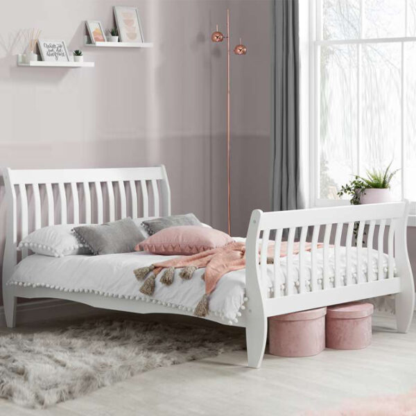 Rylane Small Double Bed | White
