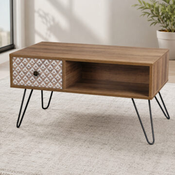 Highbury 1 Drawer Coffee Table | Oak Finish