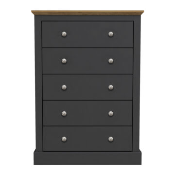 Latimer Grey 5 Drawer Chest