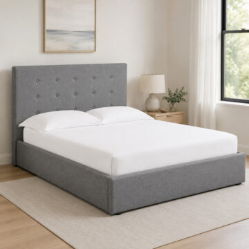 Totteridge Grey 4'6 Double Ottoman Bed