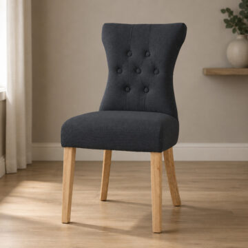 Naples Pair of Grey Dining Chairs