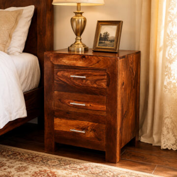 Taranto 3 Drawer Bedside