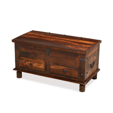 Rovigo Thacket 2 Drawer Coffee Trunk | Assembled