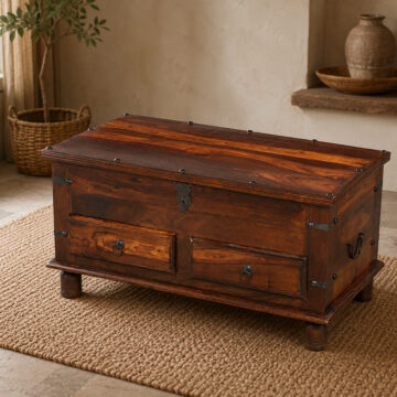 Rovigo Thacket 2 Drawer Coffee Trunk