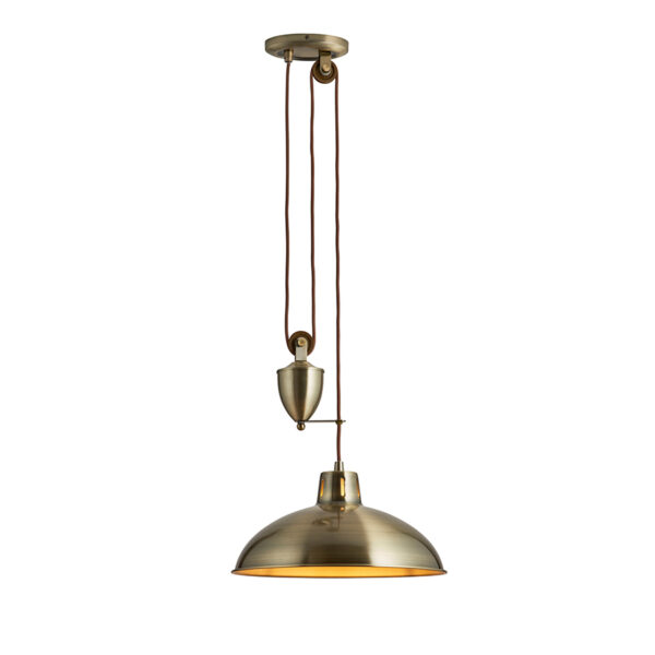Polka Pendant Light | Antique Brass