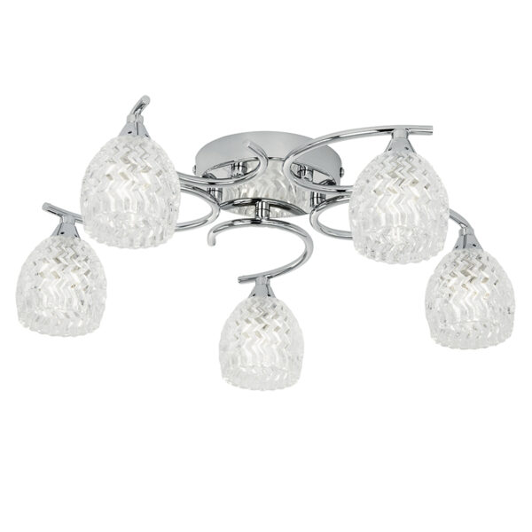Boyer 5 Ceiling Lamp | Chrome