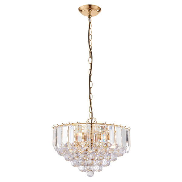Fargo 3 Pendant Light | Brass 380mm