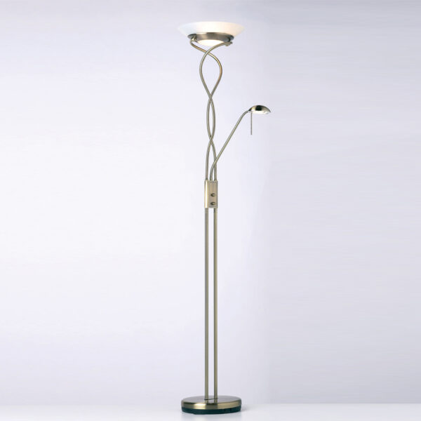 Monaco Floor Lamp | Antique Brass