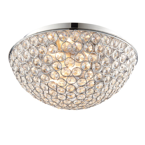 Chrome Chryla 3 Ceiling Lamp
