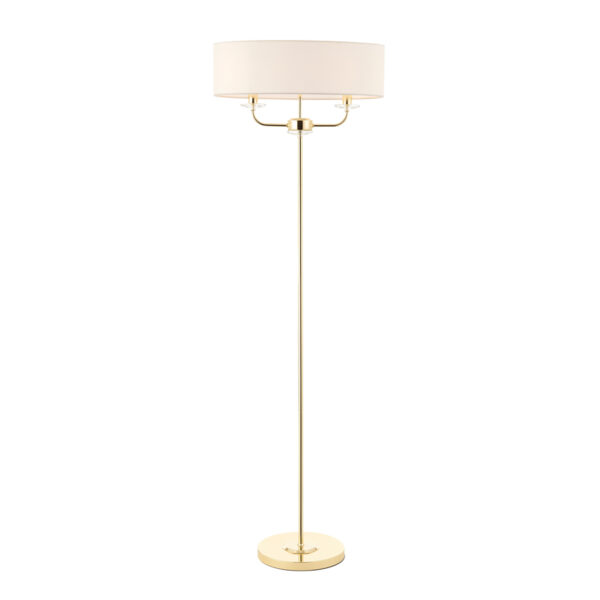 Nixon Floor Lamp | Brass