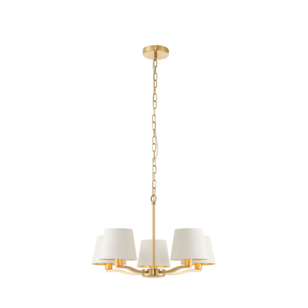 Harvey 5 Pendant Light | Brushed Gold