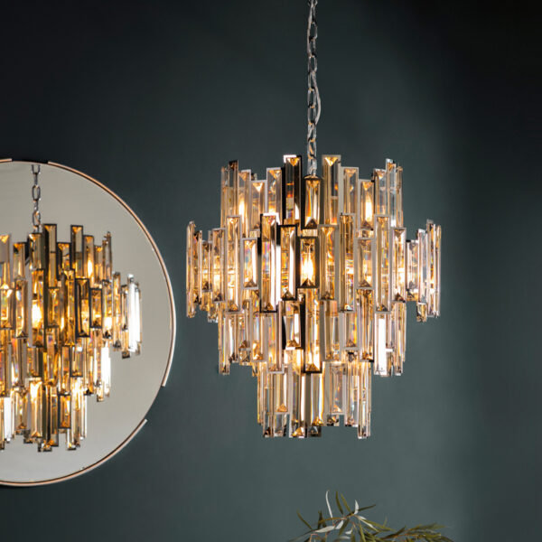 Chrome Viviana 12 Pendant Light