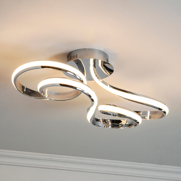 White Aria Ceiling Light