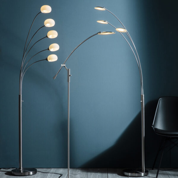 White Jaspa 5 Floor Lamp