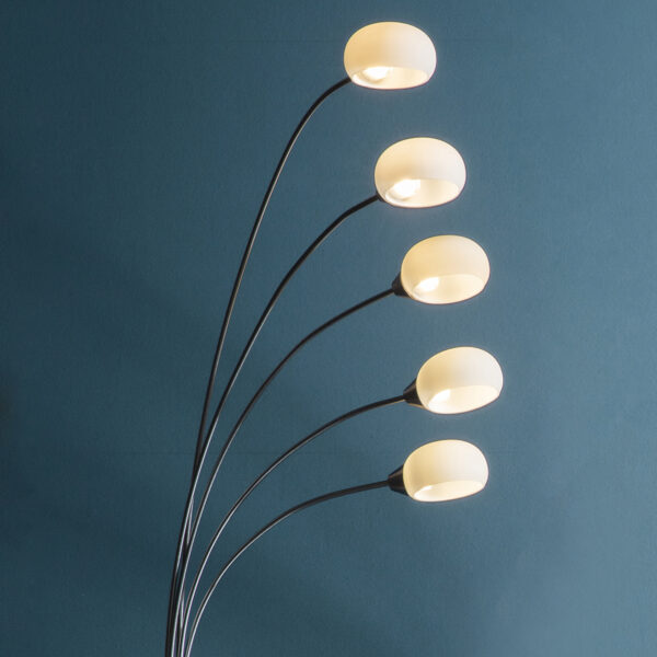 White Jaspa 5 Floor Lamp