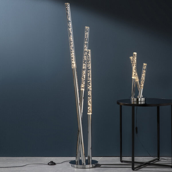 Silver Glacier Floor Lamp