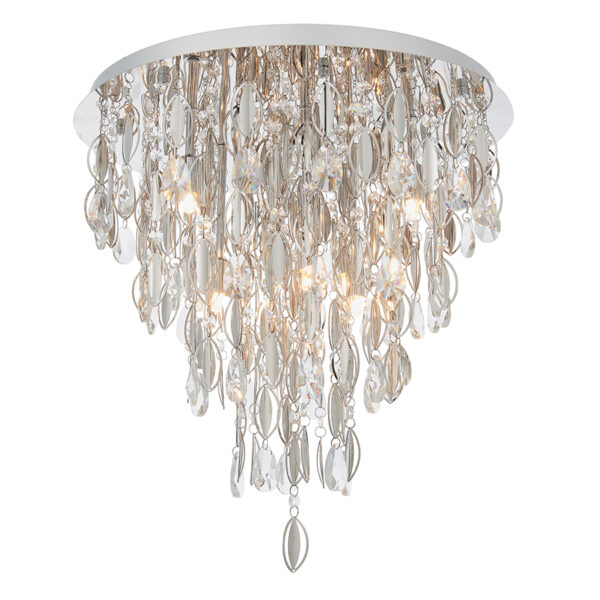 Chrome Melody 6 Ceiling Lamp