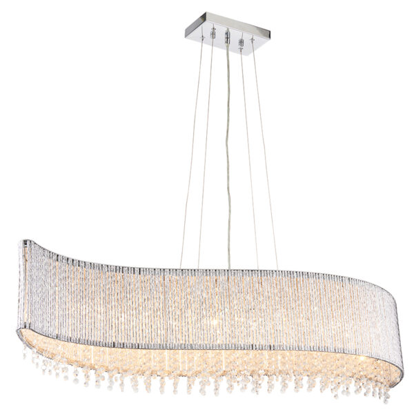 Chrome Galina 8 Pendant Light