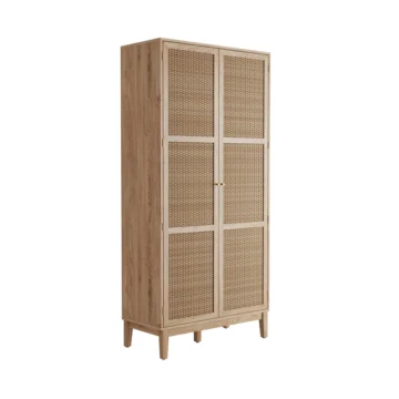 Brockley 2 Door Rattan Wardrobe