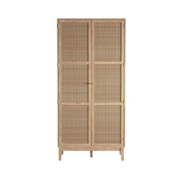 Brockley 2 Door Rattan Wardrobe