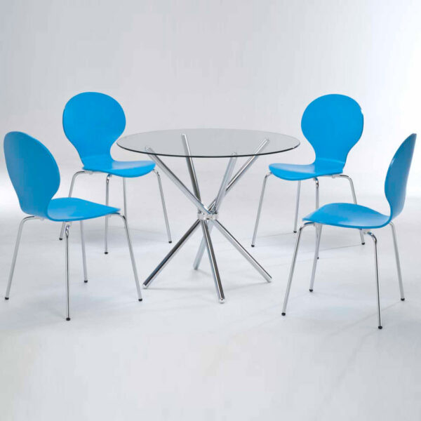 Casa Dining Table | Glass Top | Self Assembly