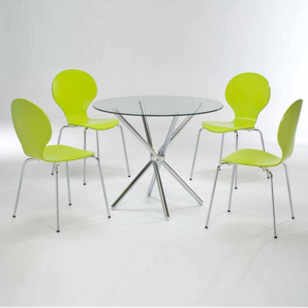 Casa Dining Table | Glass Top | Self Assembly