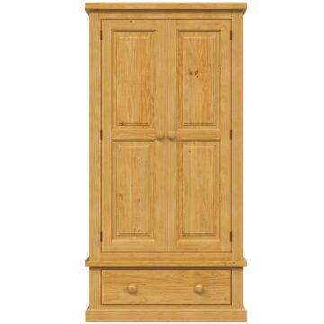 Messina Pine Double Wardrobe With Drawer