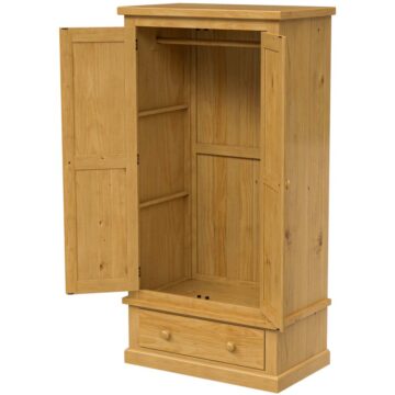 Messina Pine Double Wardrobe With Drawer