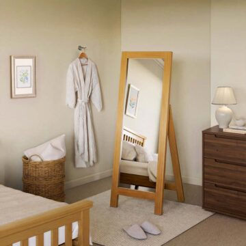Messina Pine Cheval Mirror