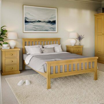 Messina Pine High End King Size Bed