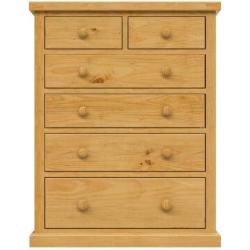 Messina Pine Large 2 Over 4 Chest of Drawers