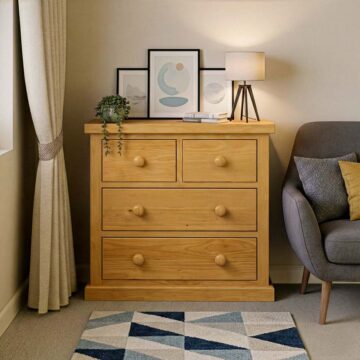 Messina Pine Small 2 Over 2 Chest