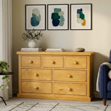 Messina Pine 3 Over 4 Multi Chest