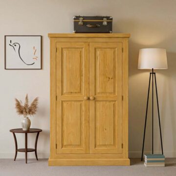 Messina Pine Small Double Wardrobe