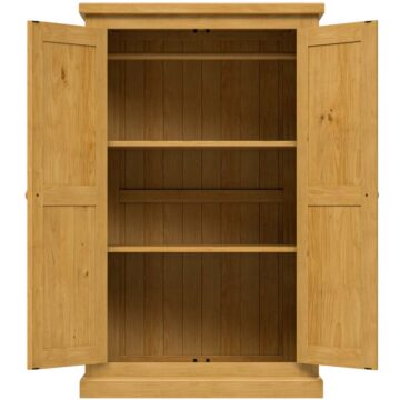 Messina Pine Small Double Wardrobe