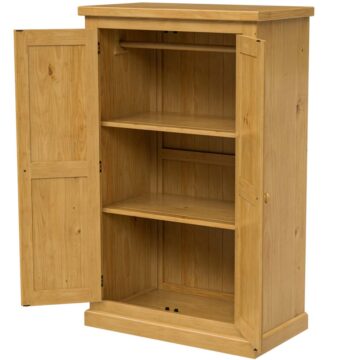 Messina Pine Small Double Wardrobe