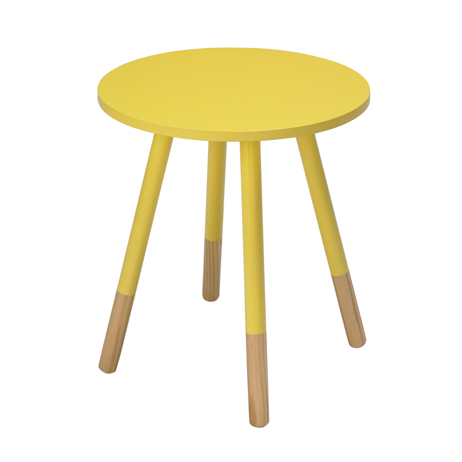 Gallion Side Table | Yellow | Self Assembly | Oak World