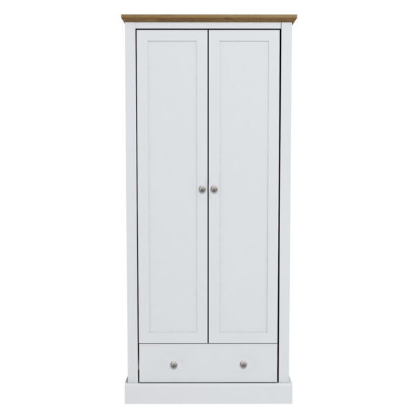 Latimer 2 Door Wardrobe | White