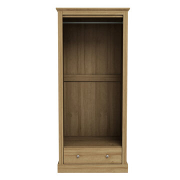 Latimer 2 Door Wardrobe with Drawer | Oak Finish