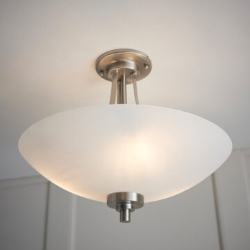 Welles Ceiling Lamp | Satin Chrome