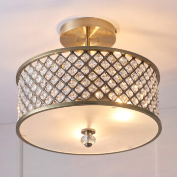 Hudson Ceiling Lamp | Antique Brass
