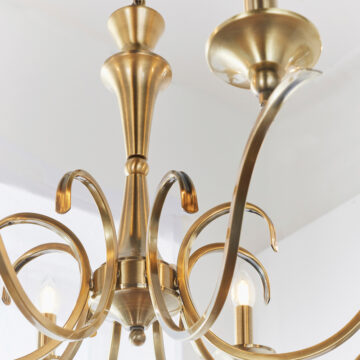 Kora 8 Pendant Light | Antique Brass