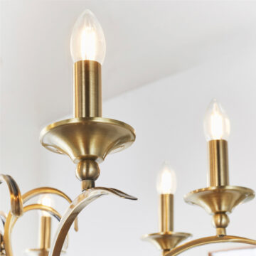 Kora 8 Pendant Light | Antique Brass
