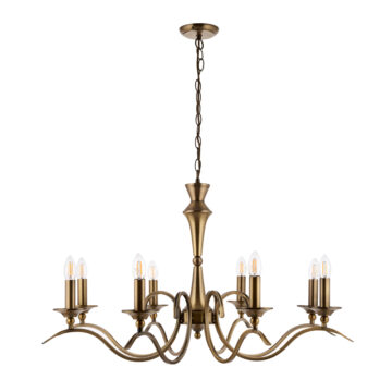 Kora 8 Pendant Light | Antique Brass