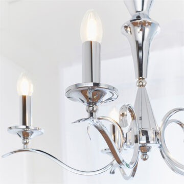 Kora 5 Pendant Light | Chrome