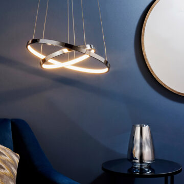 Chrome Kline 2 Pendant Light